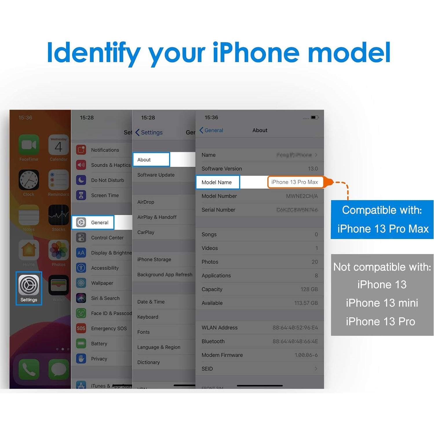 Protector de Pantalla Privado JETech para iPhone 13 Pro Max 6.7"