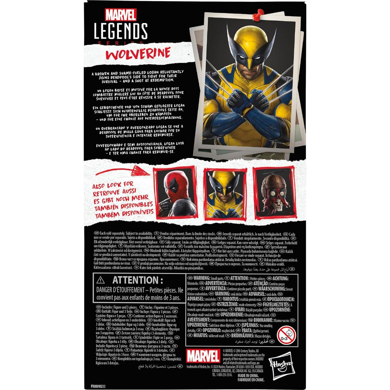 Figura de Acción Marvel Legends Wolverine 15 cm Hasbro