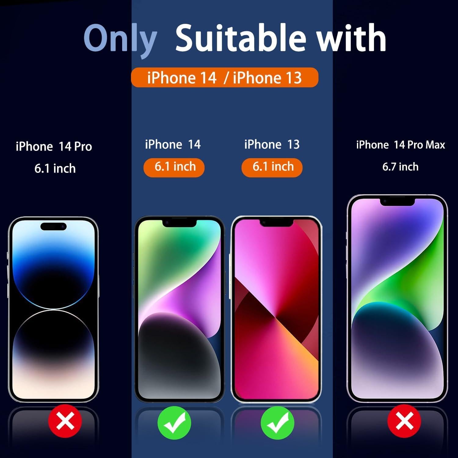 Protector de Pantalla Privada Ferilinso para iPhone 13/14 9H