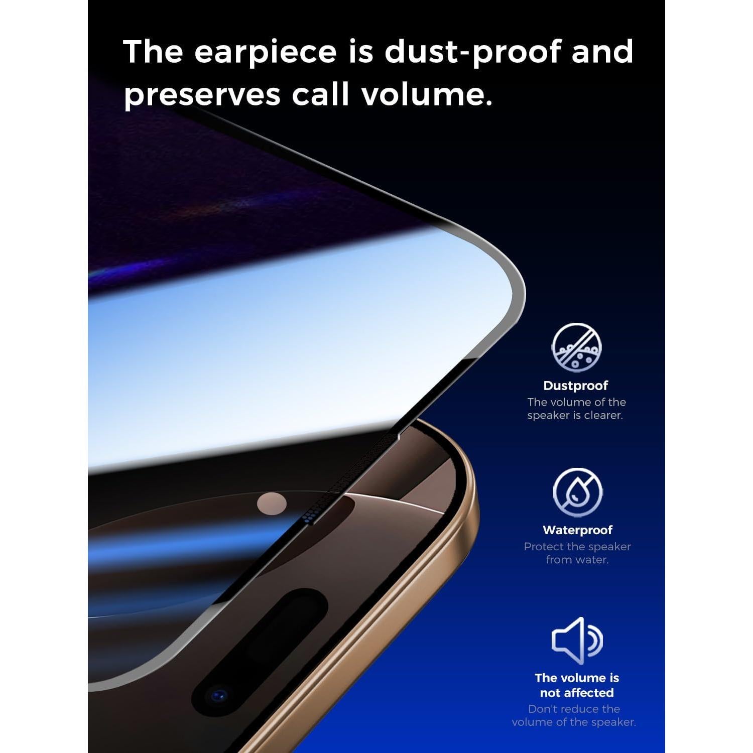 Protector de Pantalla Vidrio Templado MAGIC JOHN iPhone 16 Pro