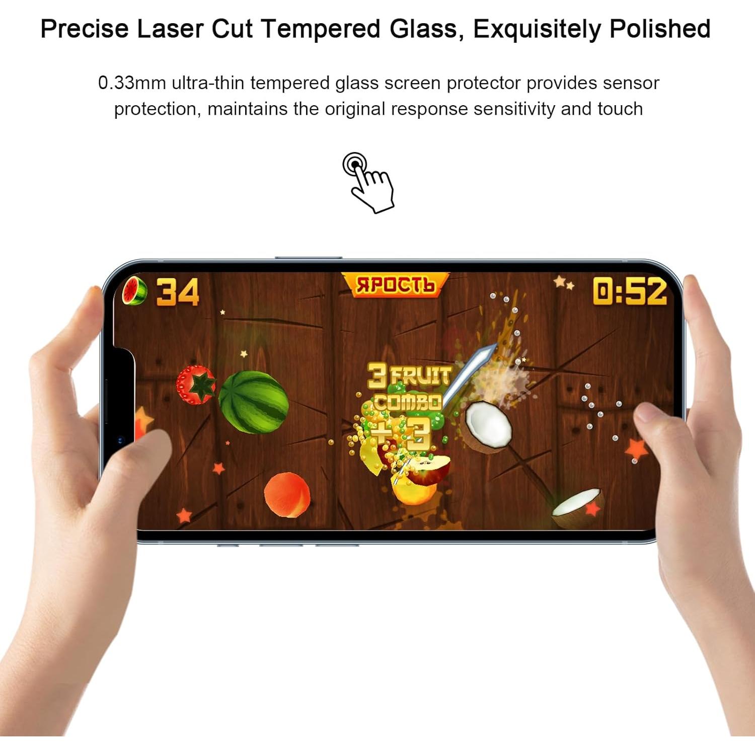 Protector de Pantalla y Lente SIBEITU para iPhone 13 6.1"