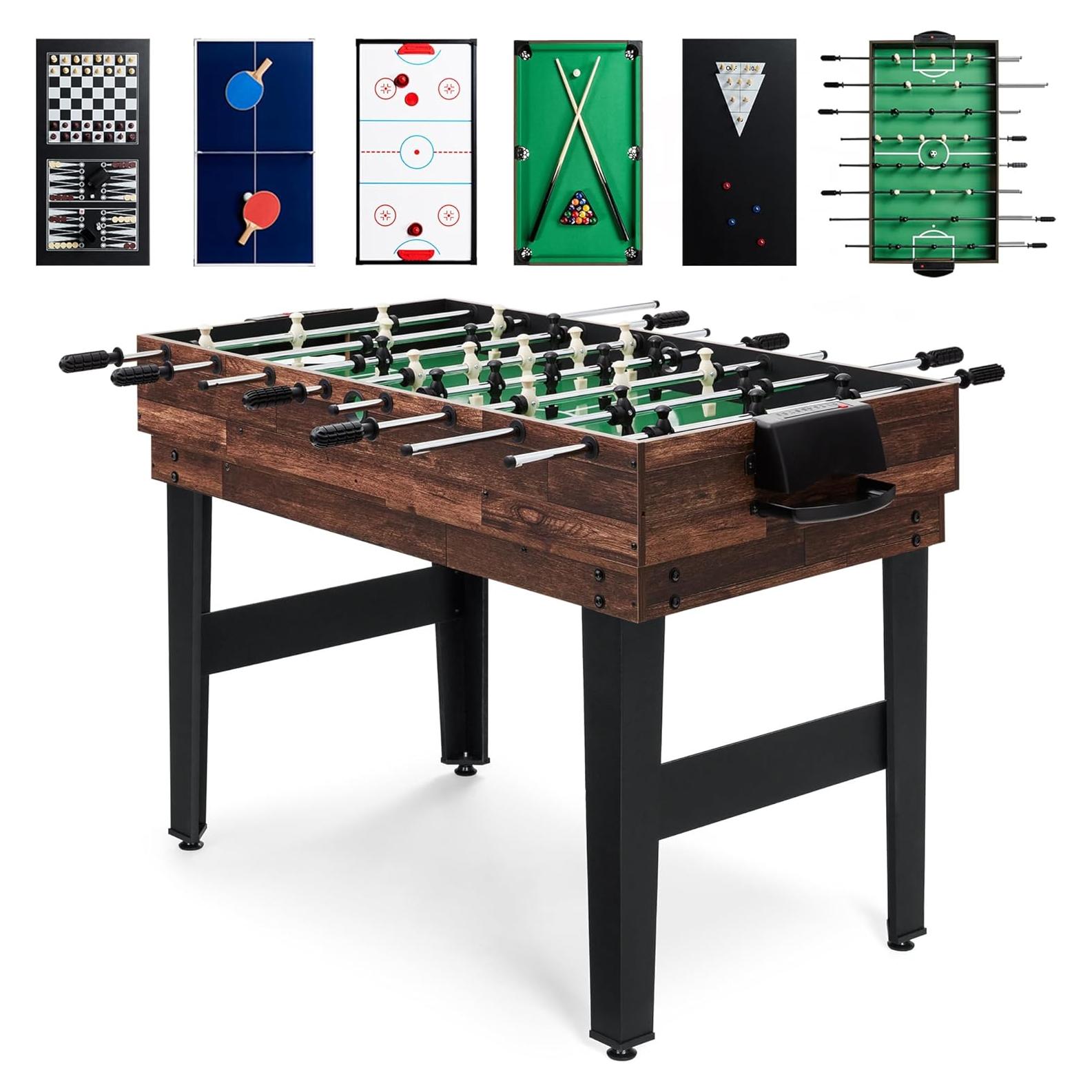 Mesa de Juego 10-en-1 Mejor Opción 121x61cm Diversión Familiar