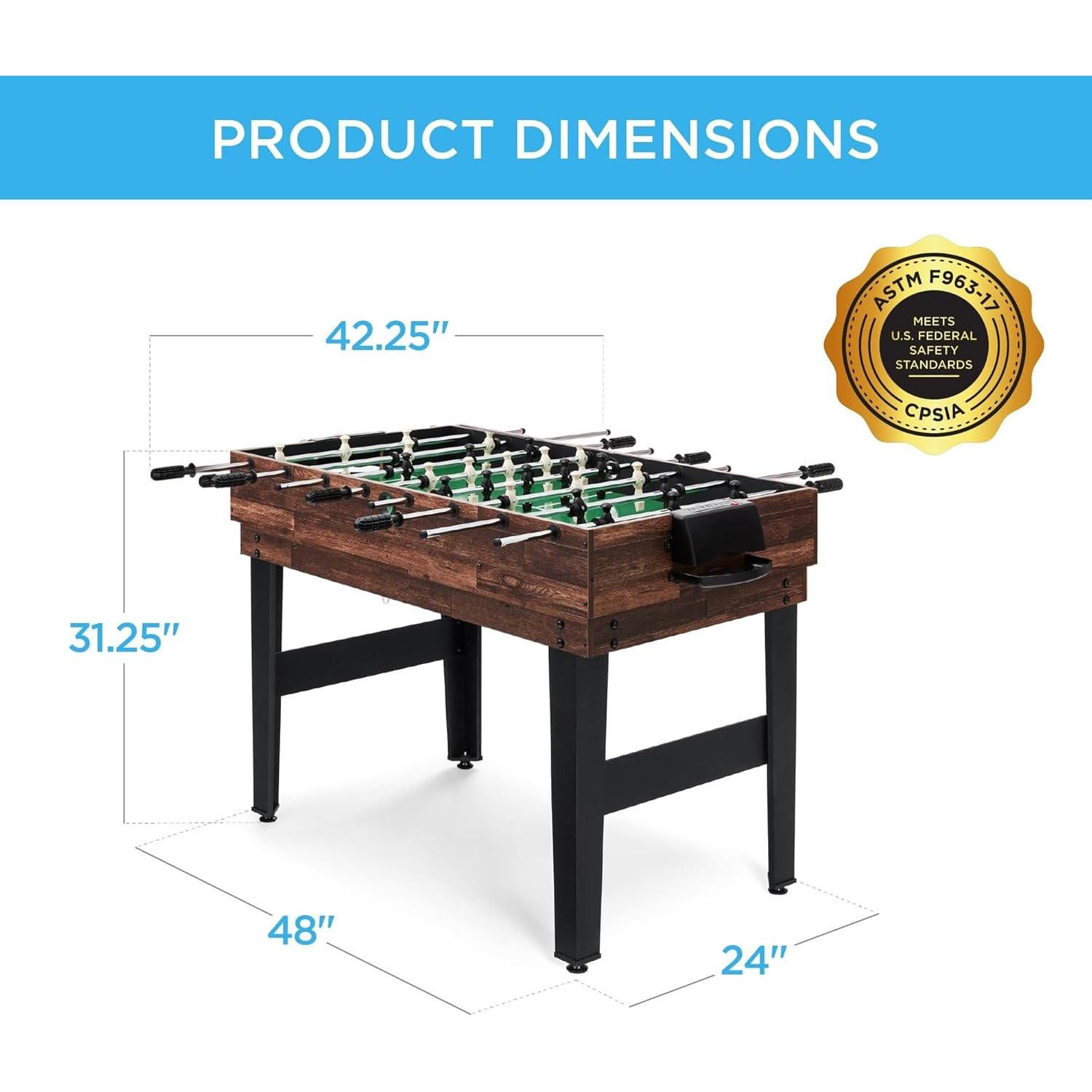 Mesa de Juego 10-en-1 Mejor Opción 121x61cm Diversión Familiar