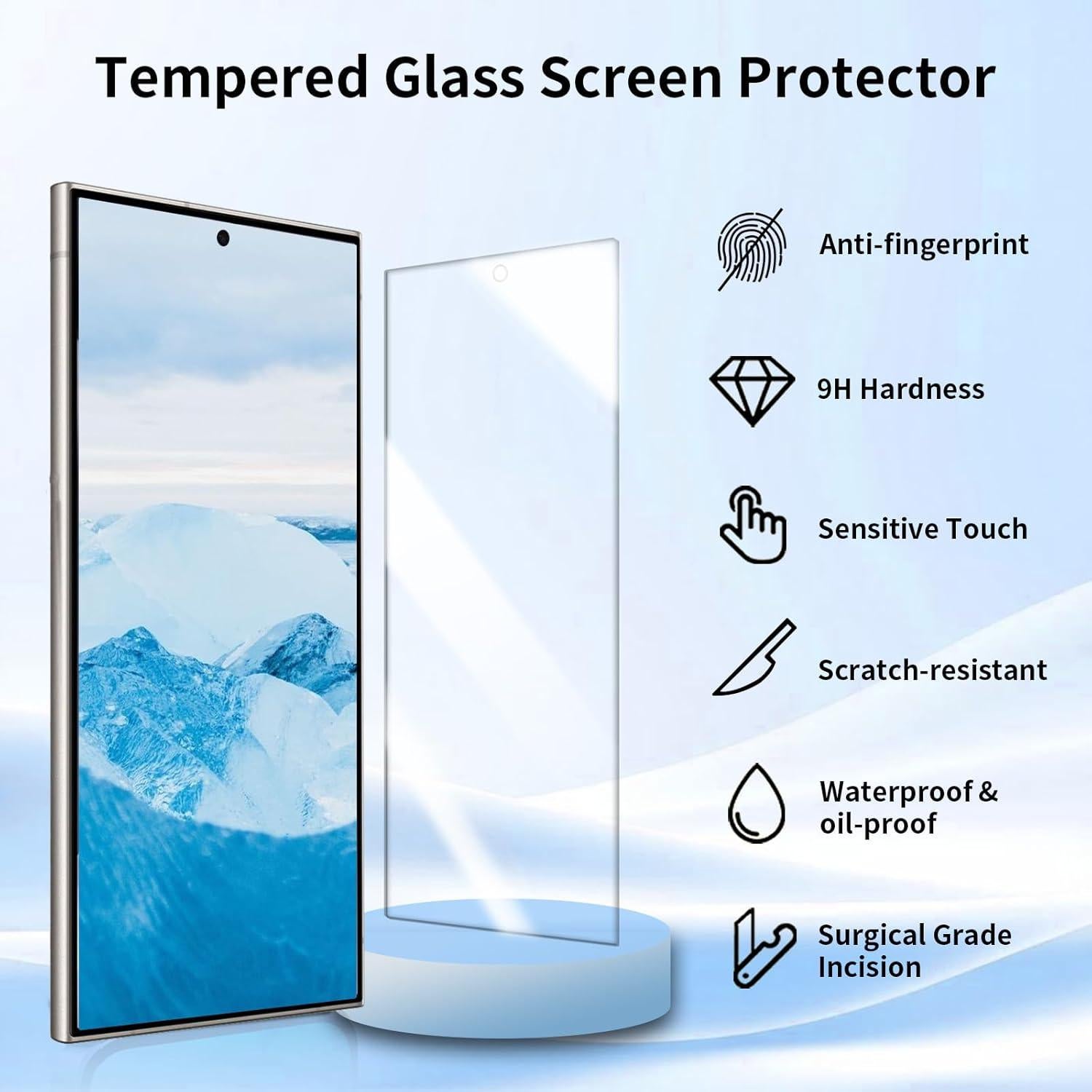 Protector de Pantalla Vidrio Templado BLEUM CADE para Galaxy S24 Ultra