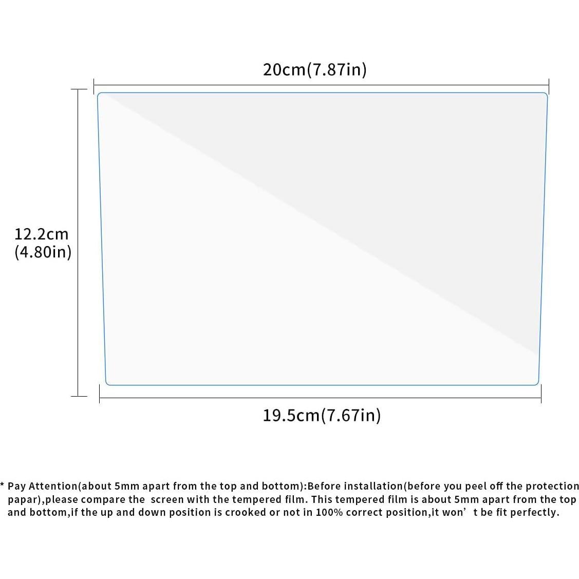 Protector de Pantalla Táctil INTGET 20.32 CM para Subaru 2019-2023