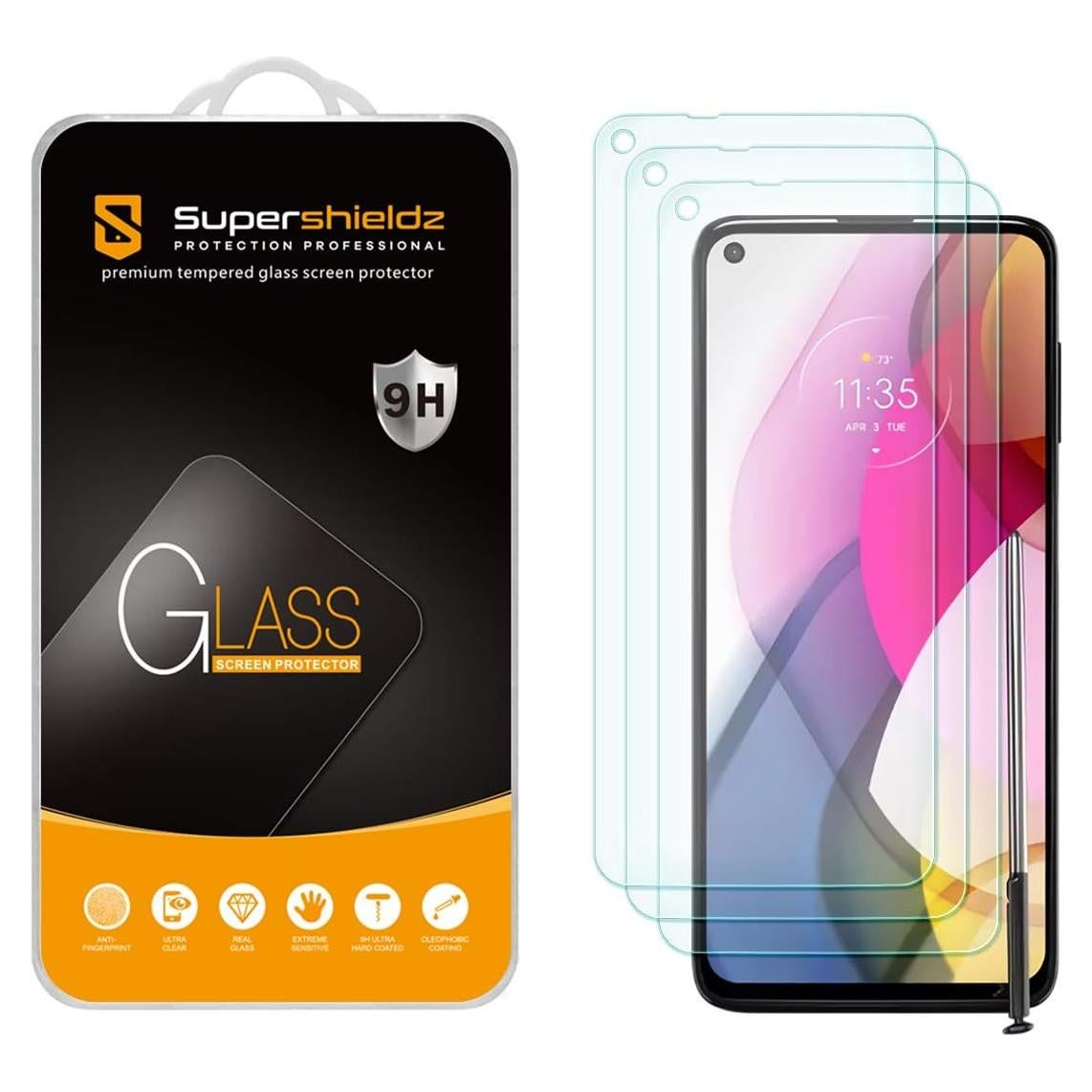 Protector de Pantalla Vidrio Templado Supershieldz para Moto G Stylus 2021 - 3 Unidades