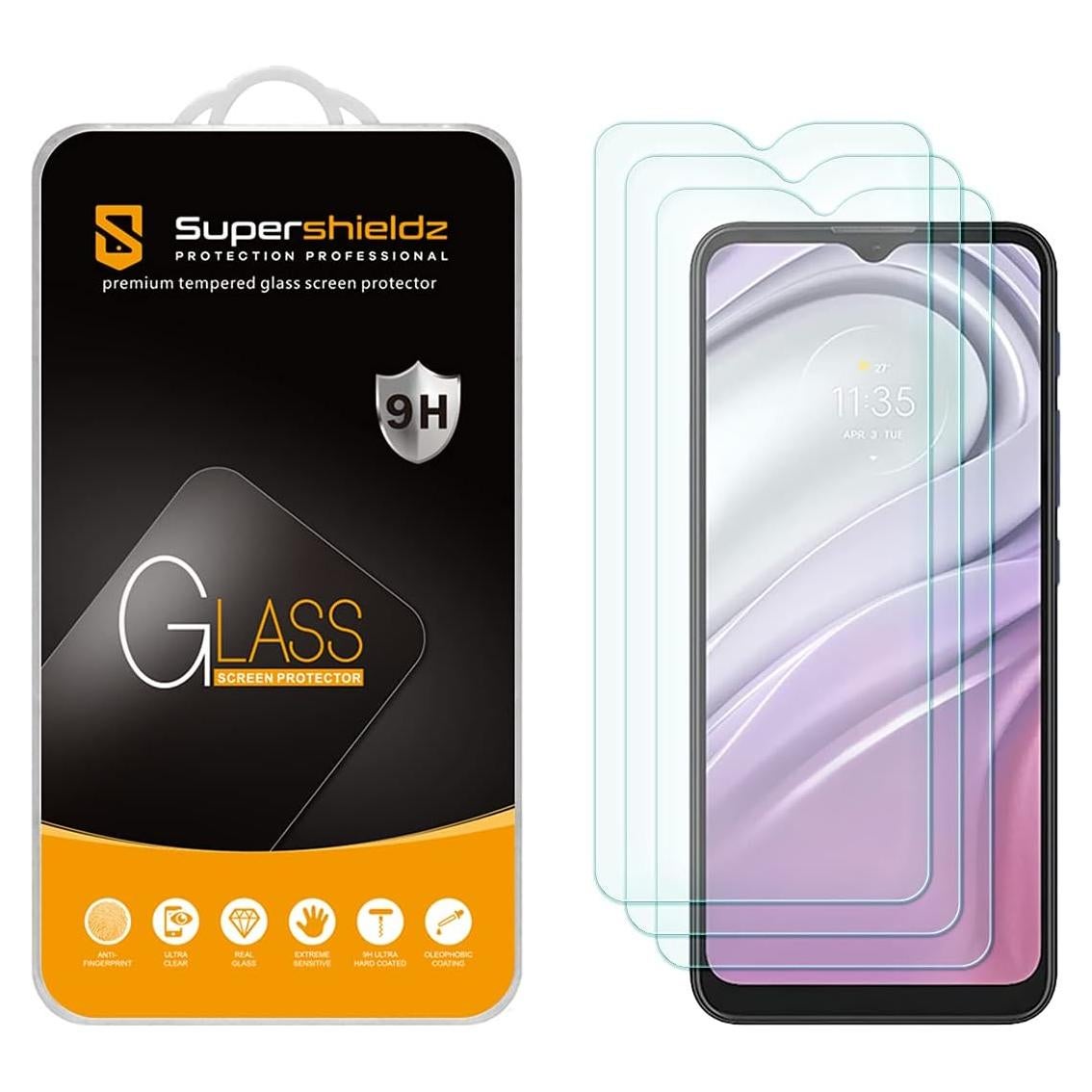 Protector de Pantalla Vidrio Templado Supershieldz para Moto G Pure - 3 Pzas