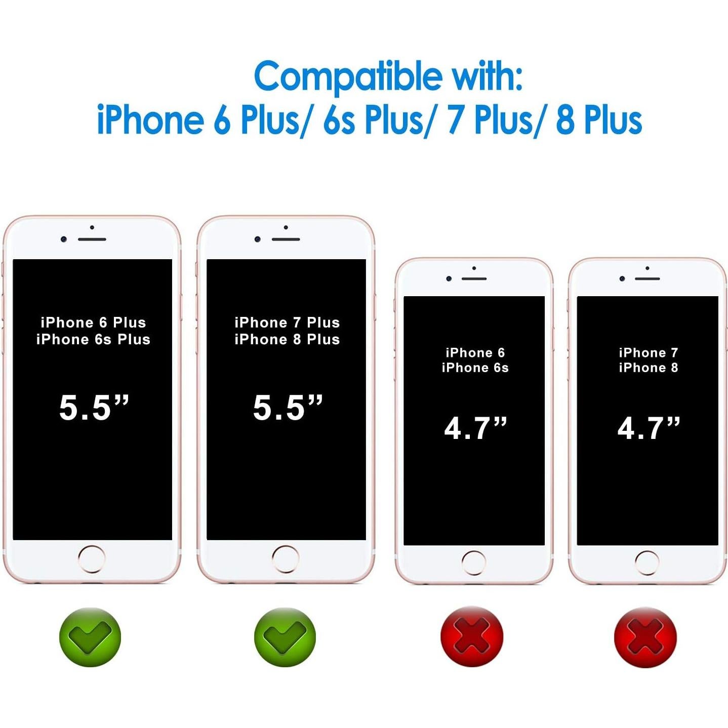 Protector de Pantalla JETech 3-Pack para iPhone 5.5"