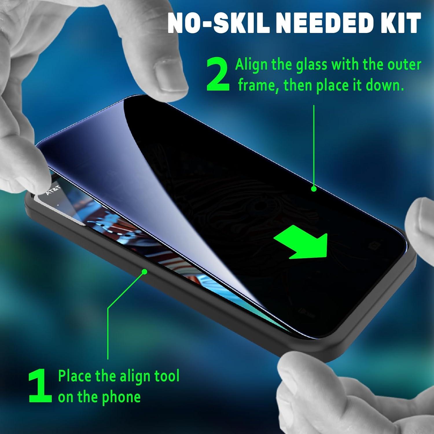 Paquete de 3 Protectores de Pantalla Vidrio Templado iPhone 16 Pro