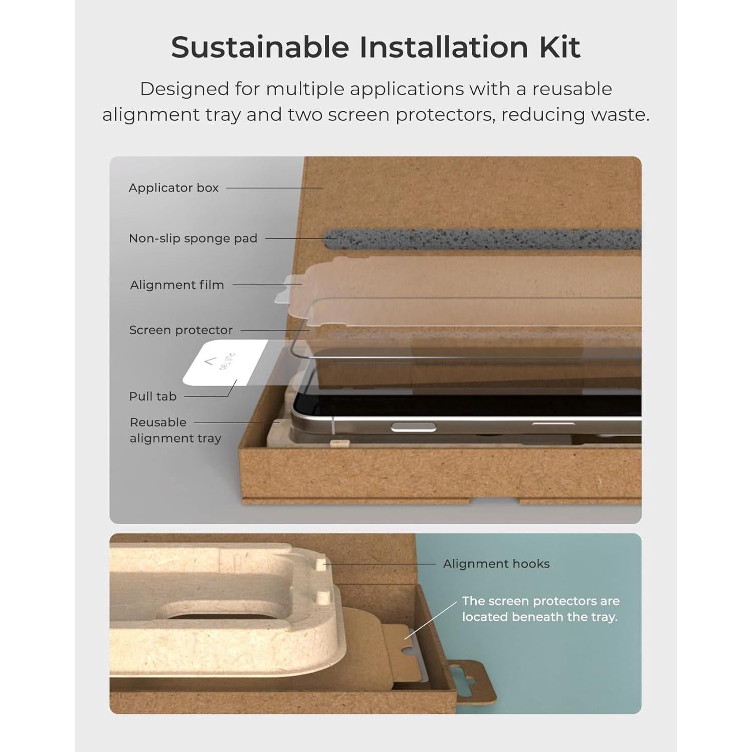 Protector de Pantalla Vidrio Templado iOttie Terra iPhone 16 Pro Max 9H