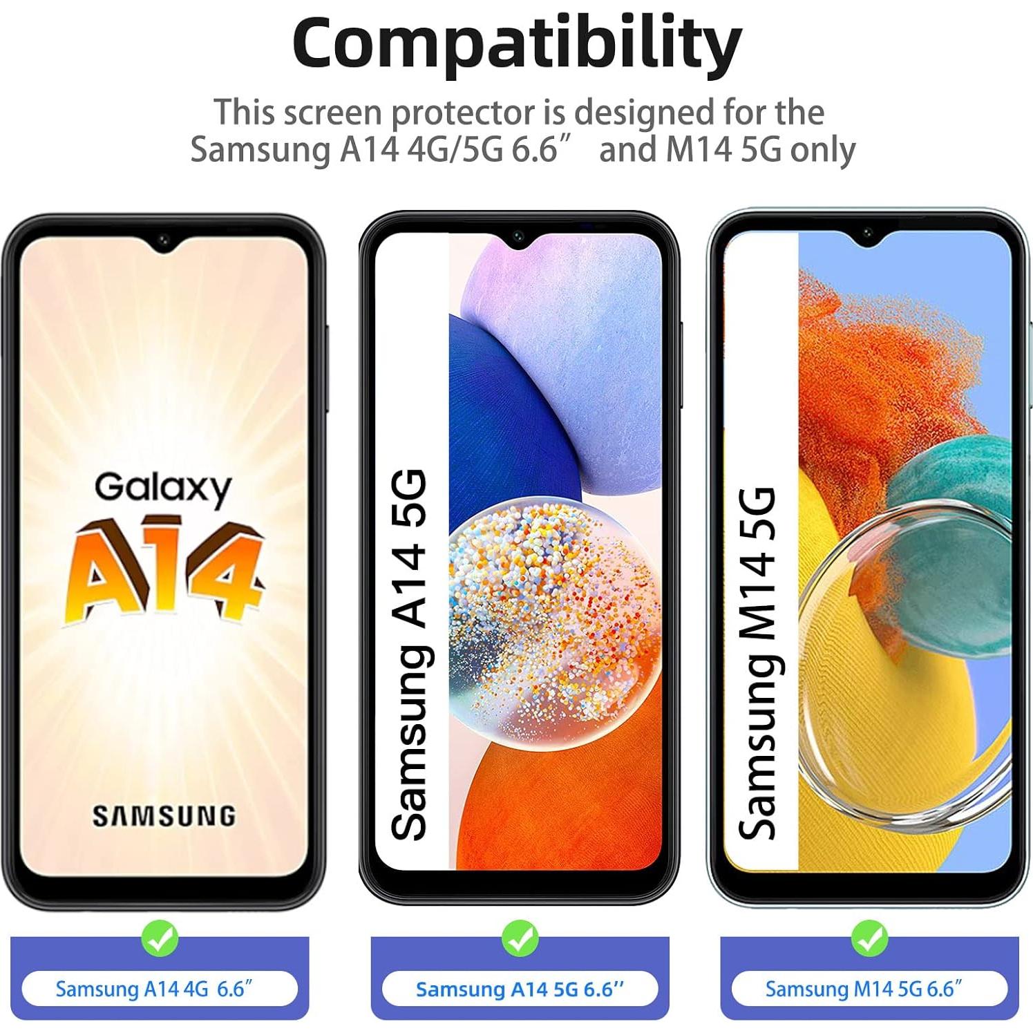 Protector de Pantalla Vidrio Templado NEW'C para Samsung Galaxy A14 5G