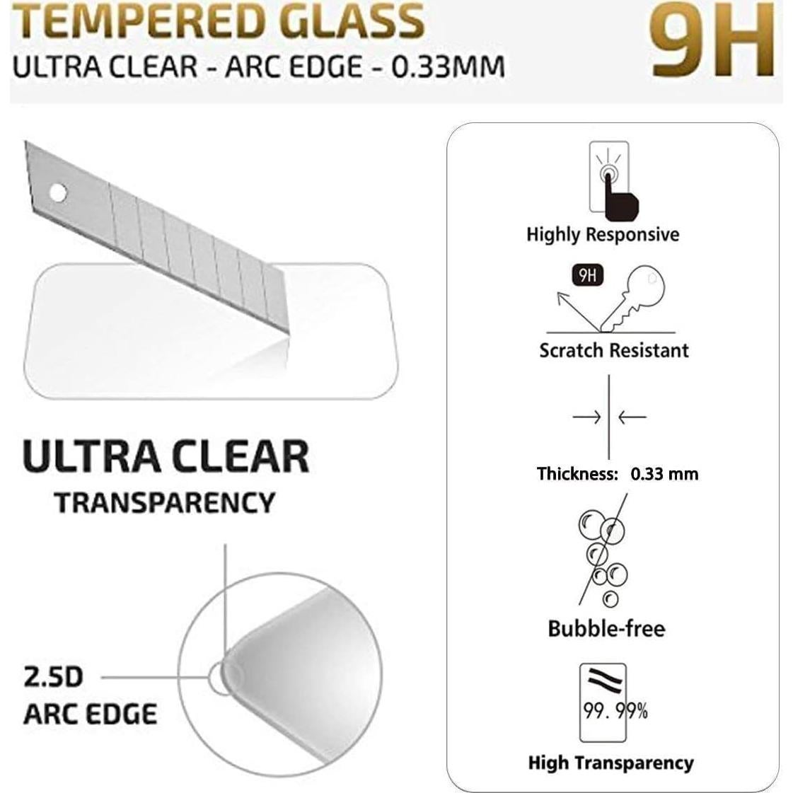 Protector de Pantalla Vidrio Templado NEW'C para Samsung Galaxy A14 5G