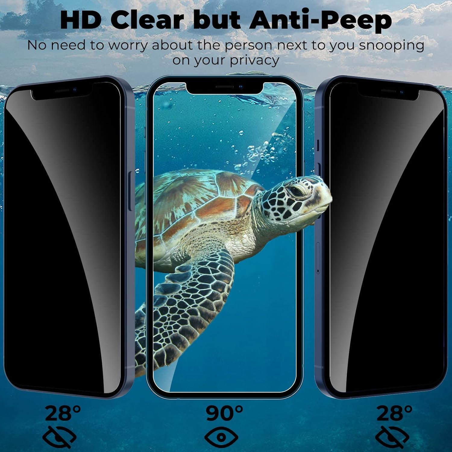 Protector de Pantalla Privado WHPXJY para iPhone 12/12 Pro 6.1"