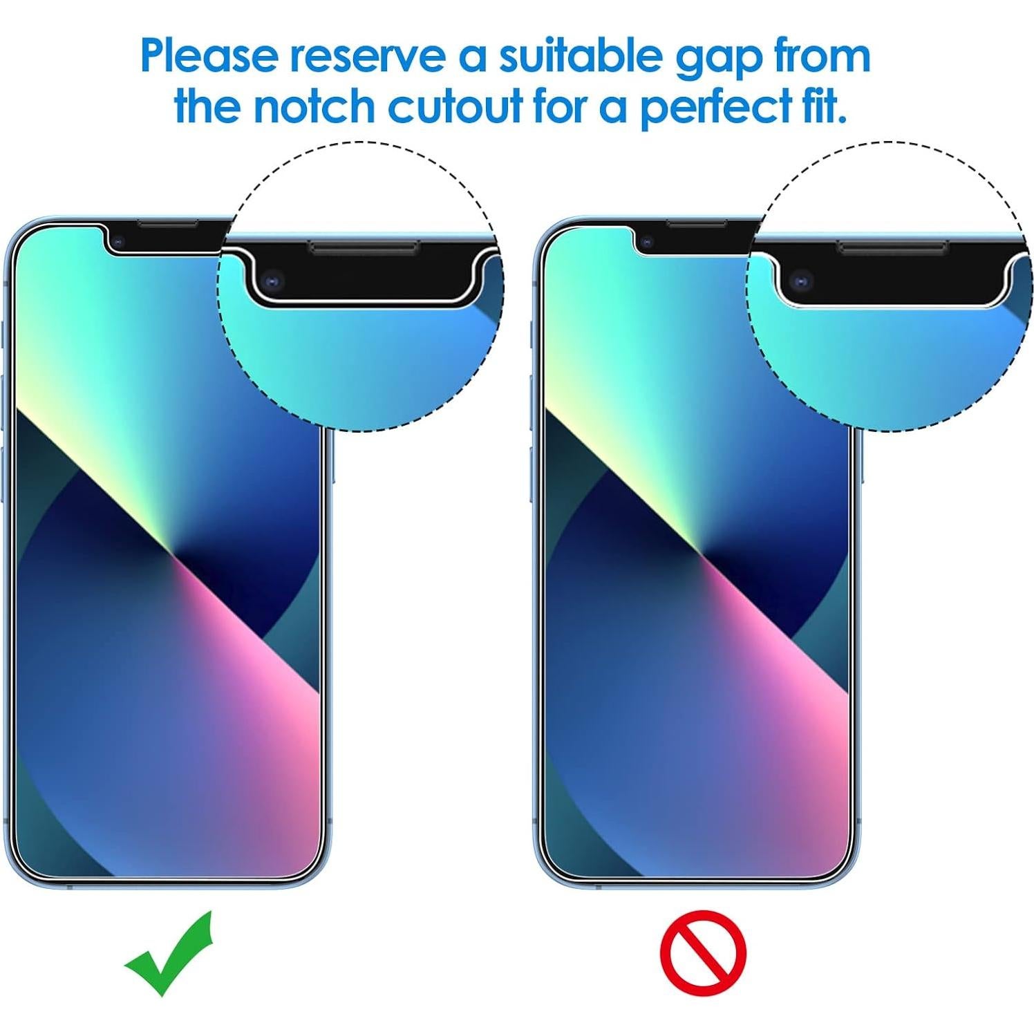 Protector de Pantalla Privado JETech para iPhone 13 Mini 12.8 cm, Vidrio Templado Anti Espía, Paquete de 2