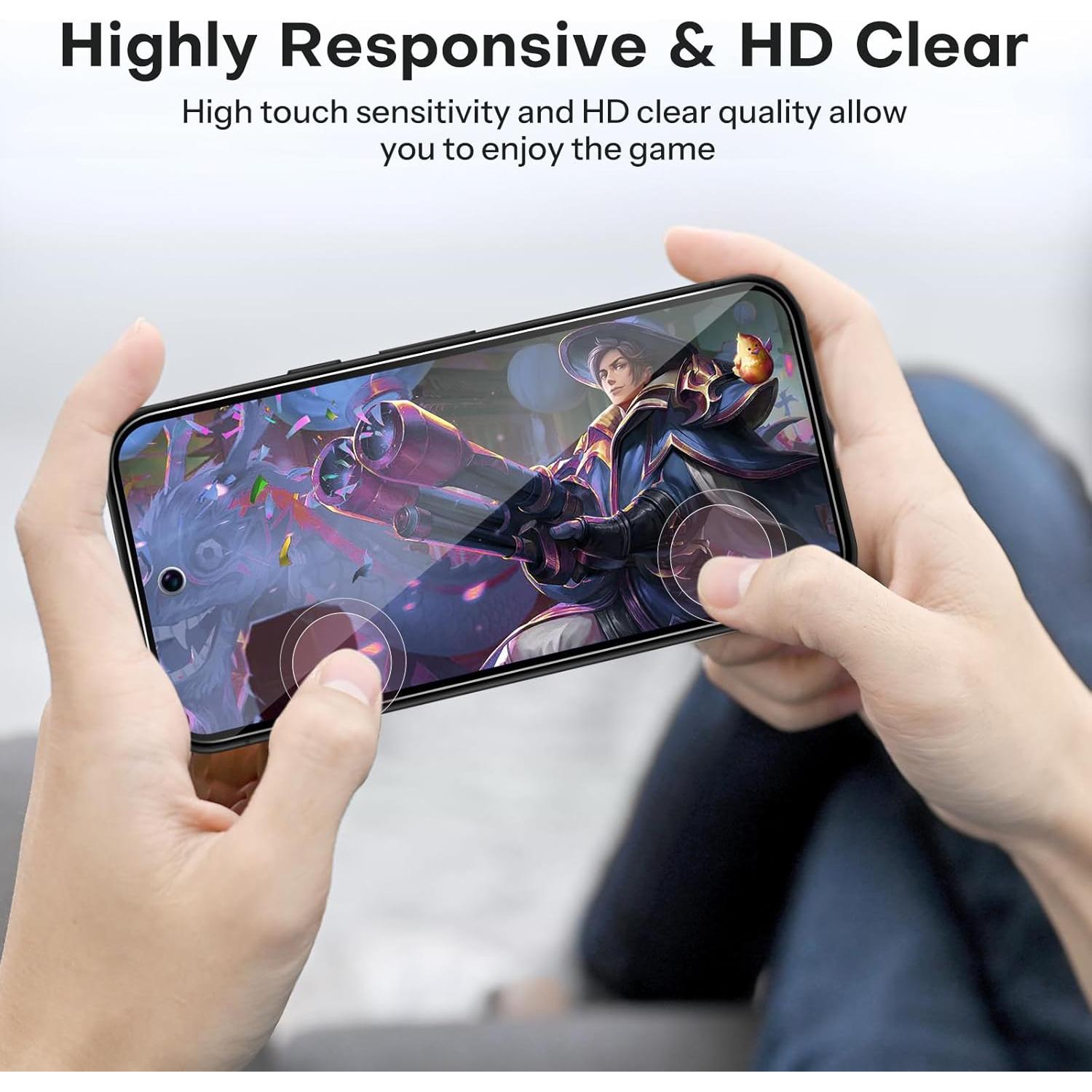 Protector de Pantalla OMOTON para Google Pixel 9a 6.3" + Lente