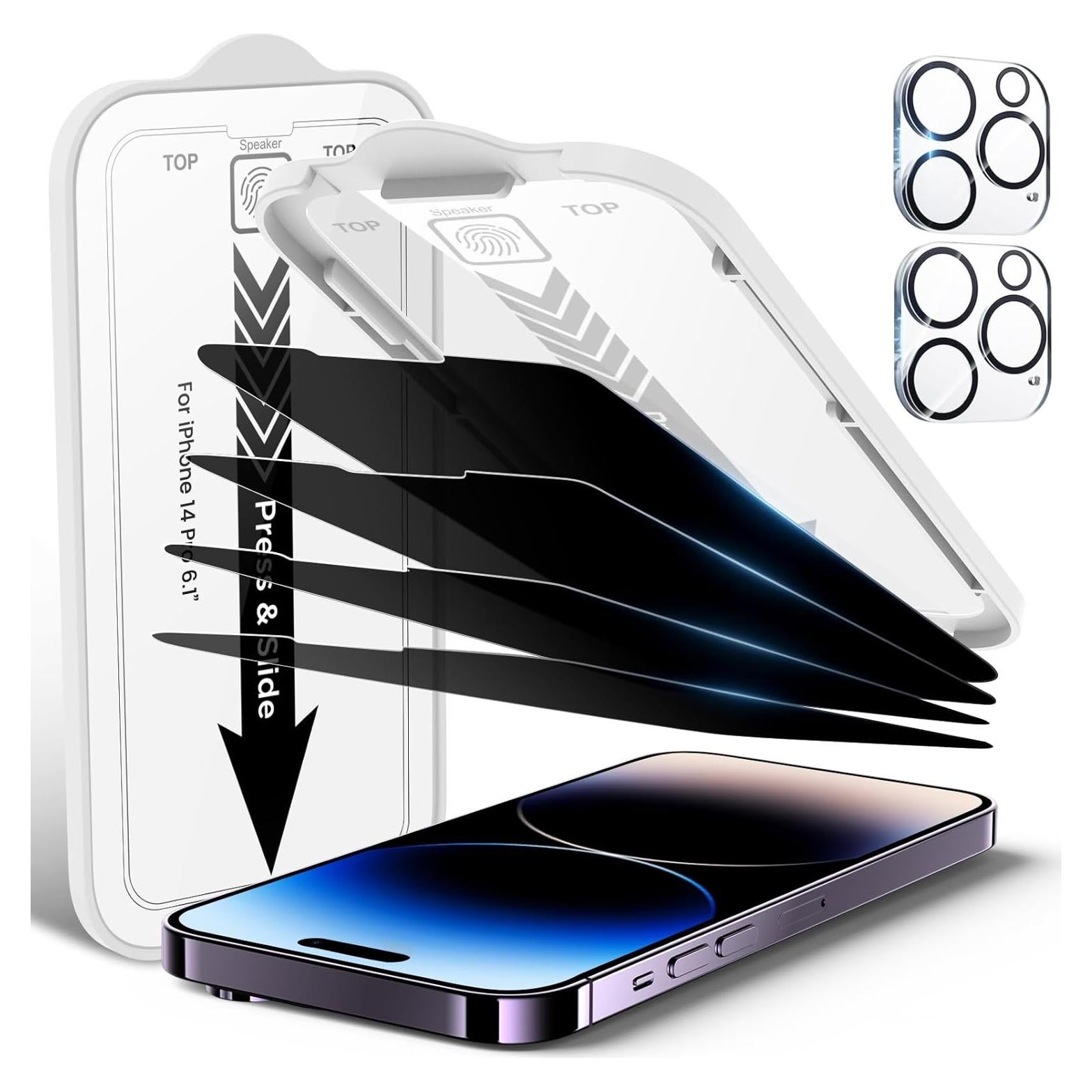 Protector de Pantalla Privado EZ-GLAZ para iPhone 14 Pro 6.1"