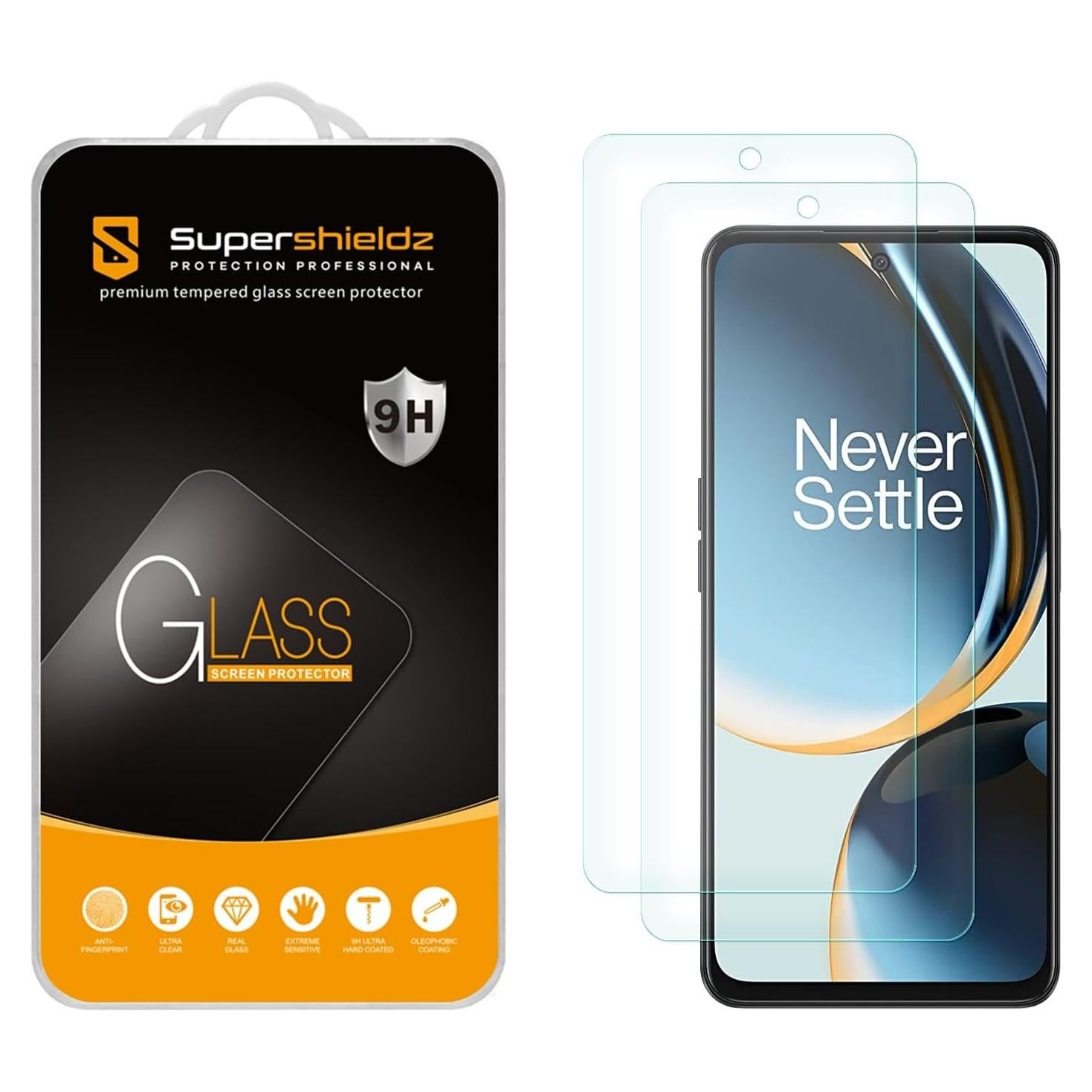 Protector de Pantalla Vidrio Templado Supershieldz para OnePlus Nord N30 5G - 2 Piezas
