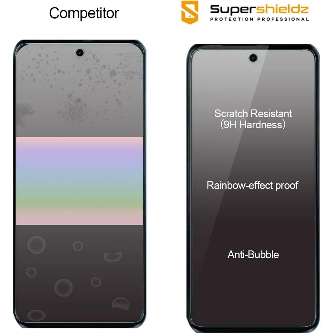 Protector de Pantalla Vidrio Templado Supershieldz para Moto G 2025 - 2 Pack