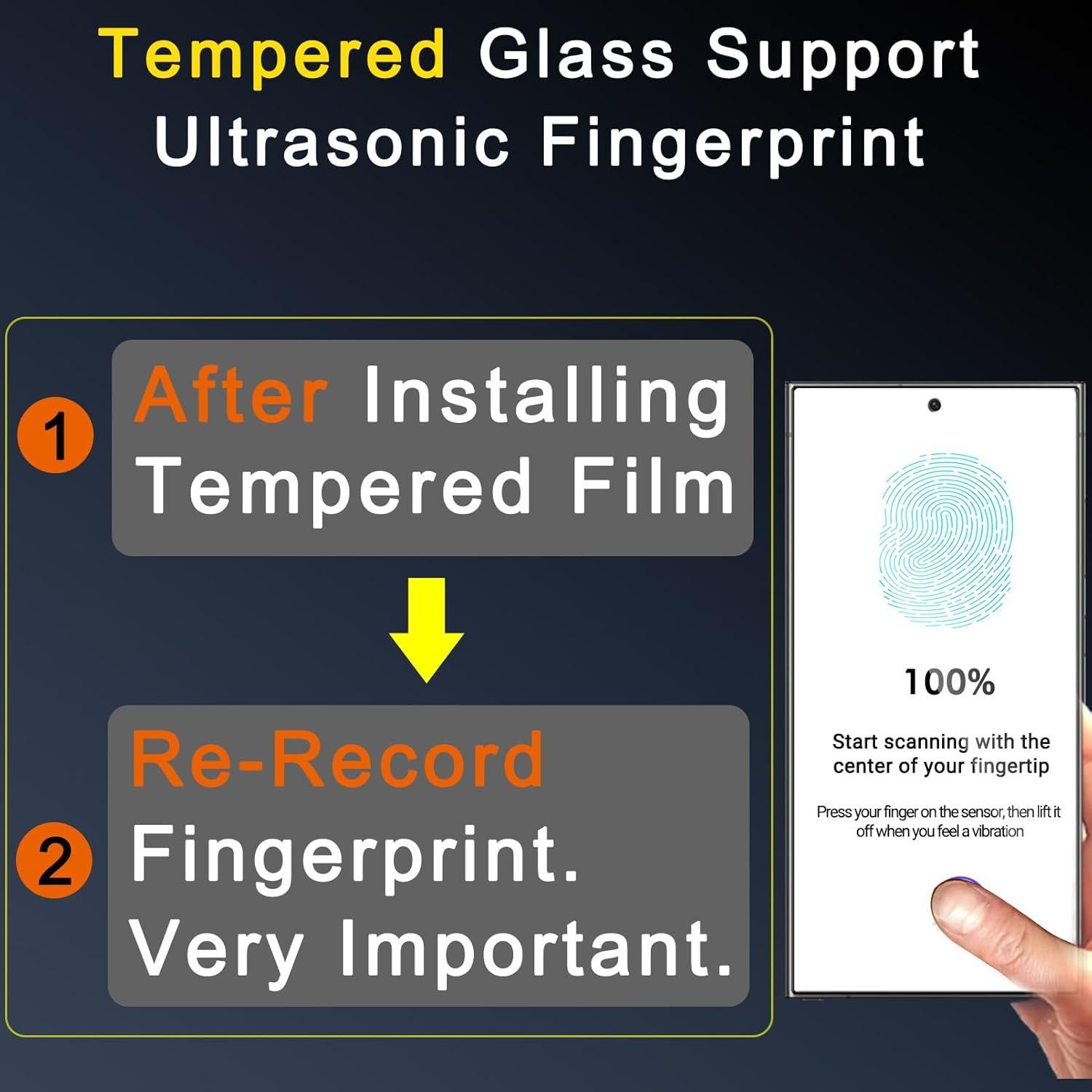 Protector de Pantalla Privado Ferilinso para Samsung S25 Ultra