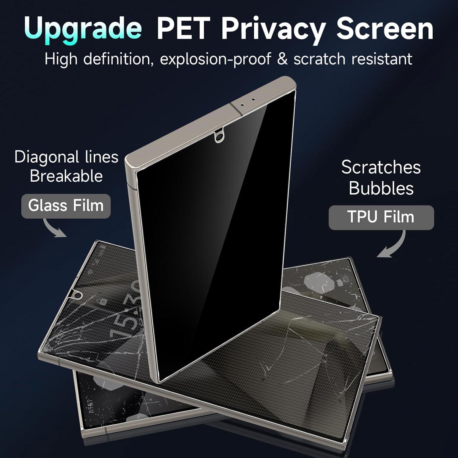 Protector de Pantalla de Privacidad YWXTW para Samsung Galaxy S24 Ultra