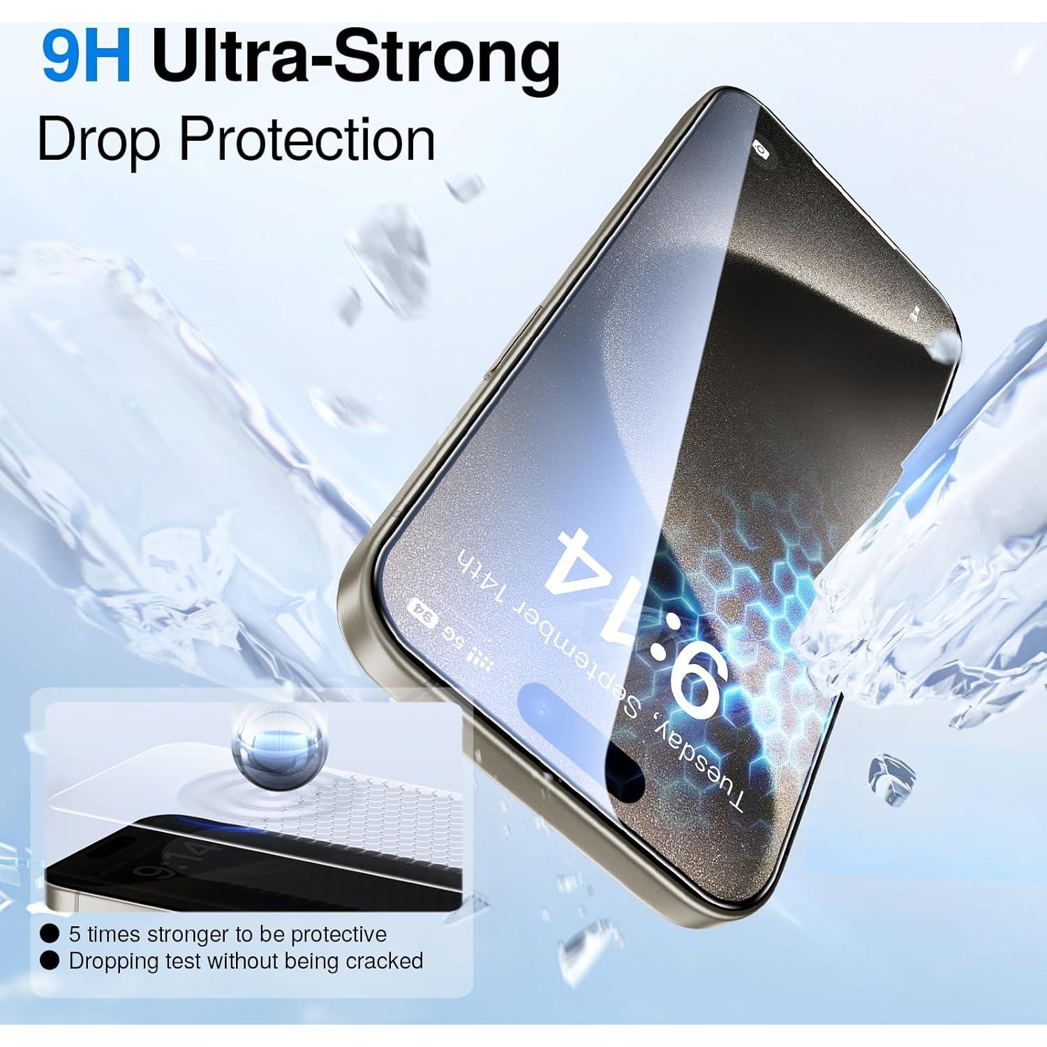 Protector de Pantalla Vidrio Templado SmartDevil para iPhone 15