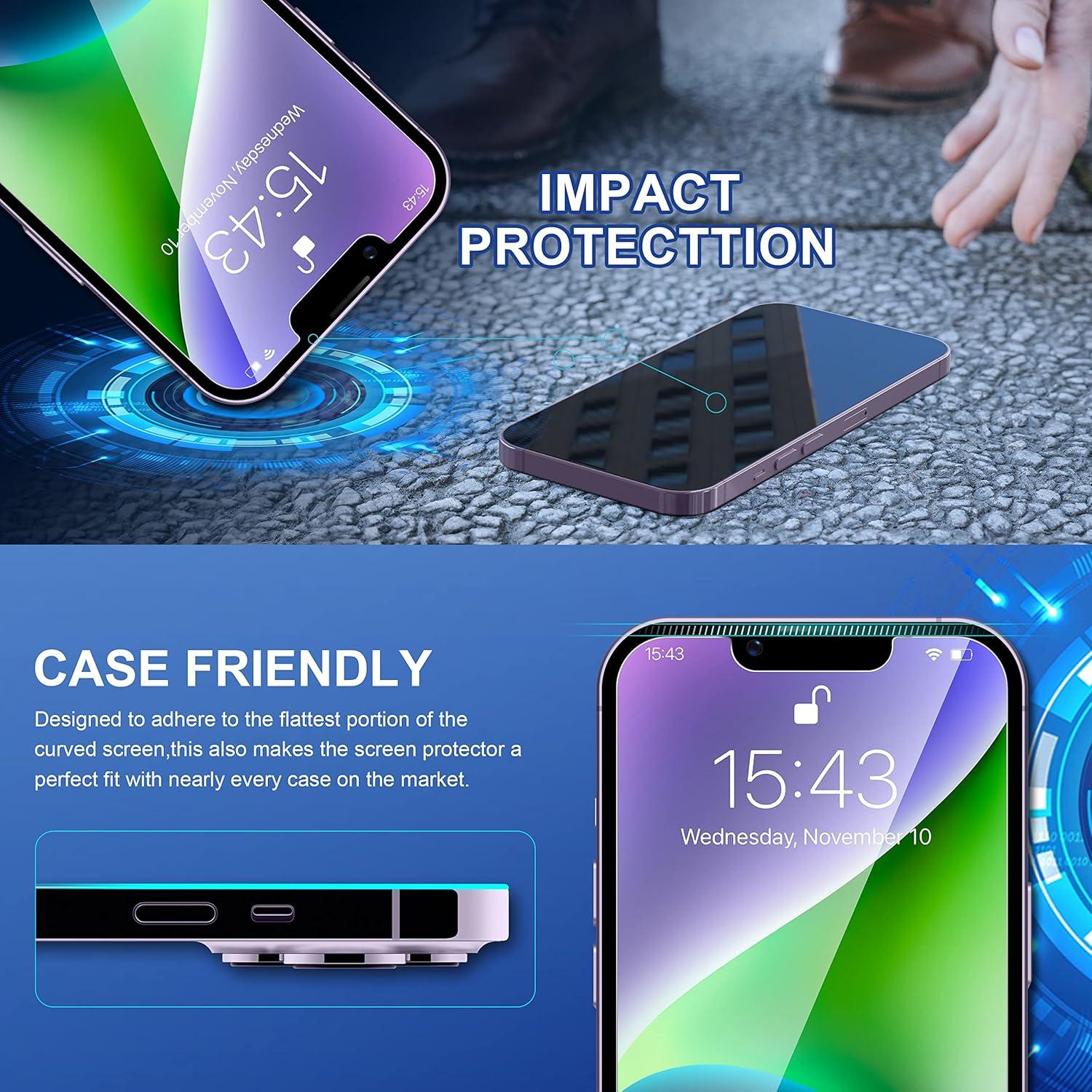 Protector de Pantalla Vidrio Templado ImpactStrong iPhone 14 6.1"