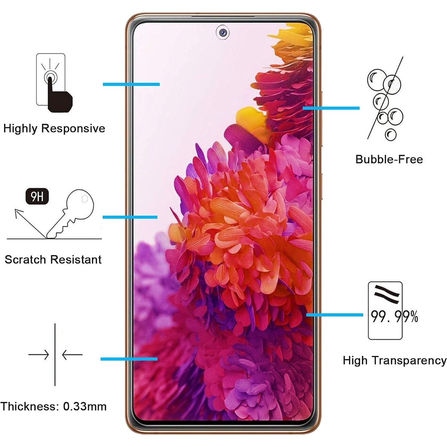 Protector de Pantalla Vidrio Templado NEW'C para Samsung Galaxy S20 FE