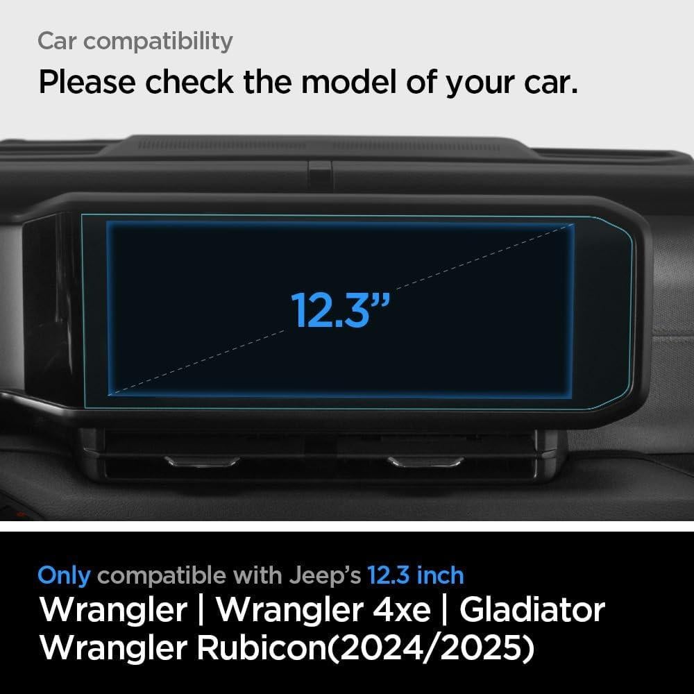 Protector de Pantalla Vidrio Templado Spigen GlasTR Slim 12.3" Jeep