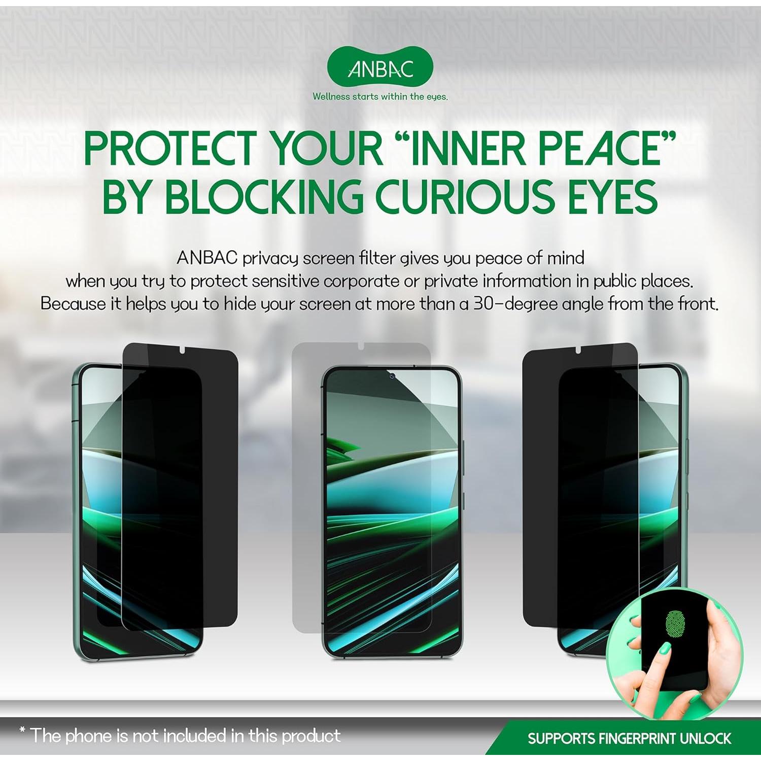 Protector de Pantalla Privado ANBAC para Samsung Galaxy S22 6.1"