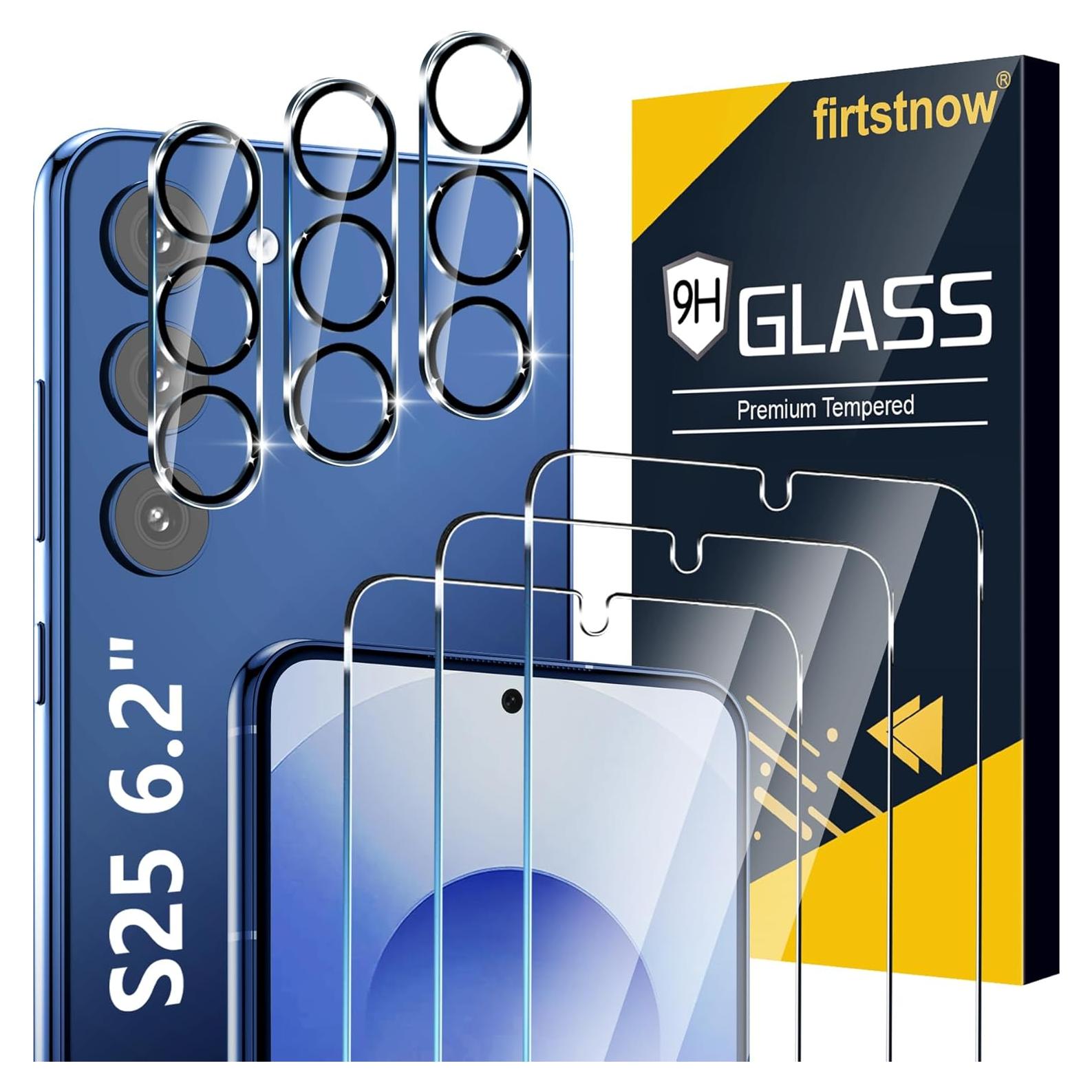 Paquete de 6 Protectores de Pantalla y Lente para Galaxy S25