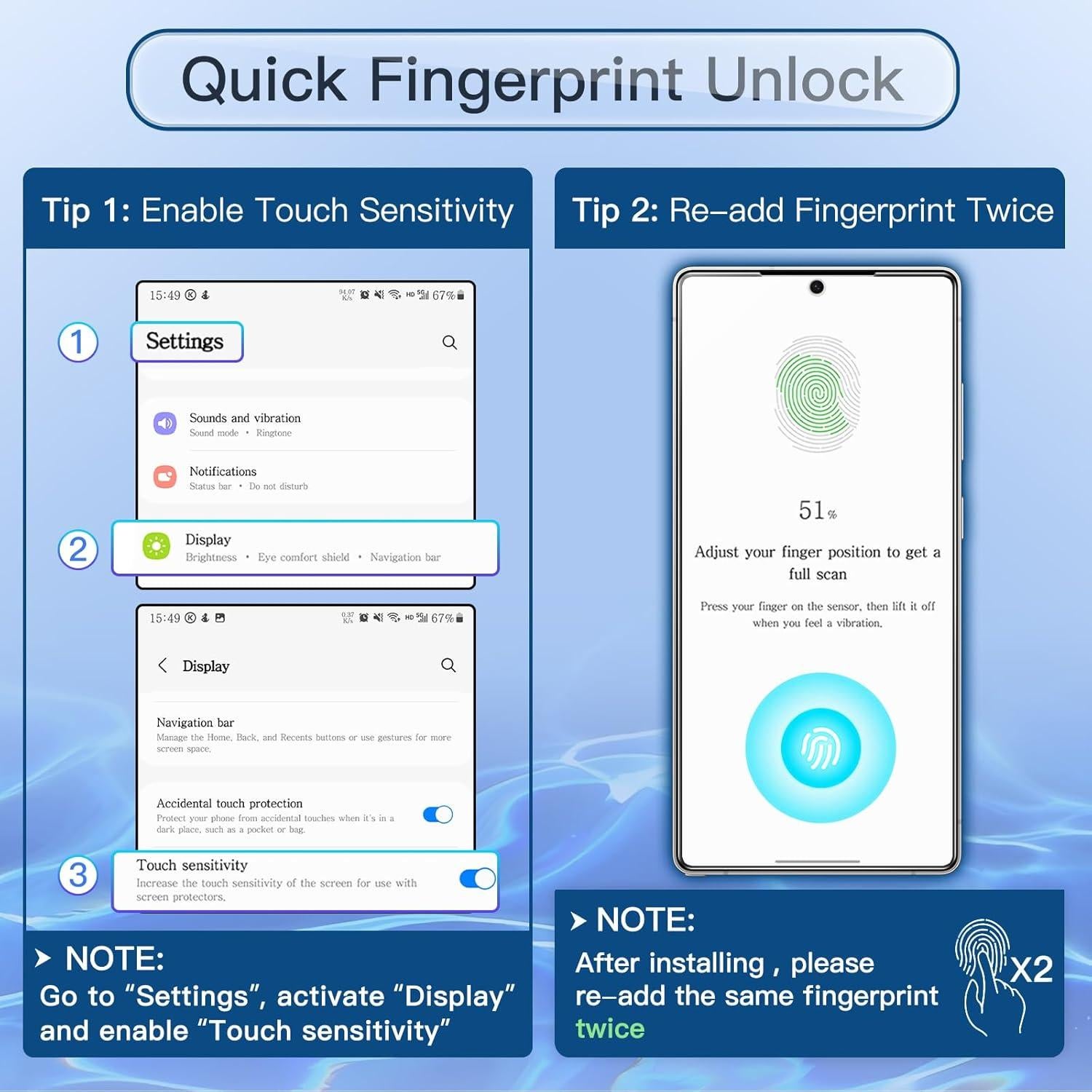 Protector de Pantalla Privado JETech para Samsung Galaxy S25 Ultra 5G, Vidrio Templado 2 Unidades