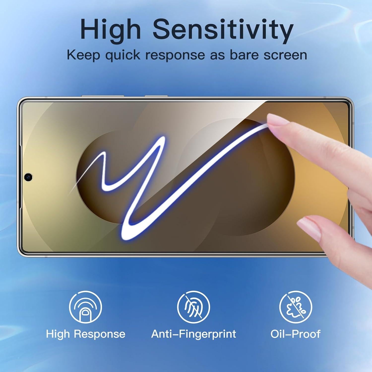 Protector de Pantalla Privado JETech para Samsung Galaxy S25 Ultra 5G, Vidrio Templado 2 Unidades