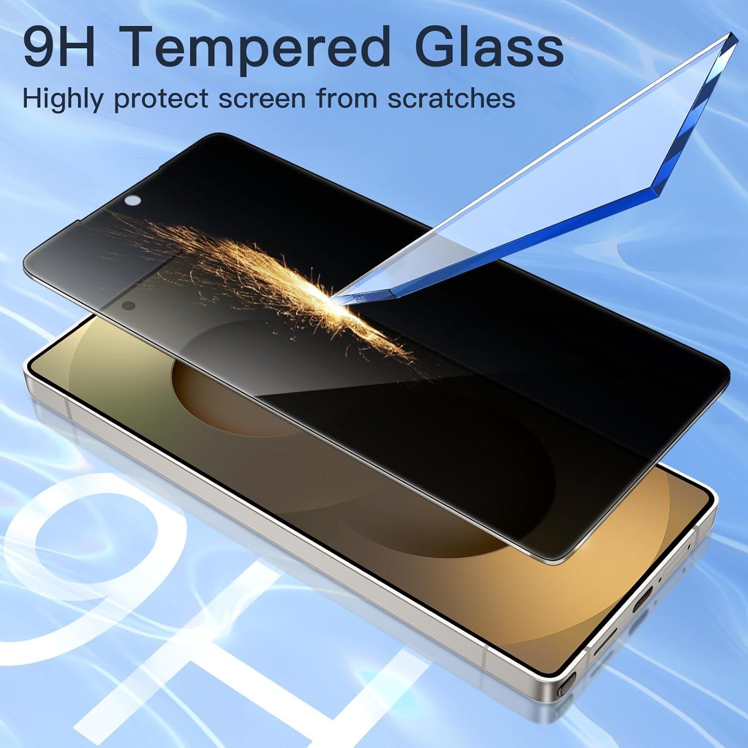 Protector de Pantalla Privado JETech para Samsung Galaxy S25 Ultra 5G, Vidrio Templado 2 Unidades