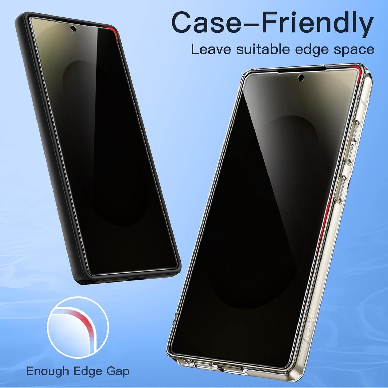 Protector de Pantalla Privado JETech para Samsung Galaxy S25 Ultra 5G, Vidrio Templado 2 Unidades