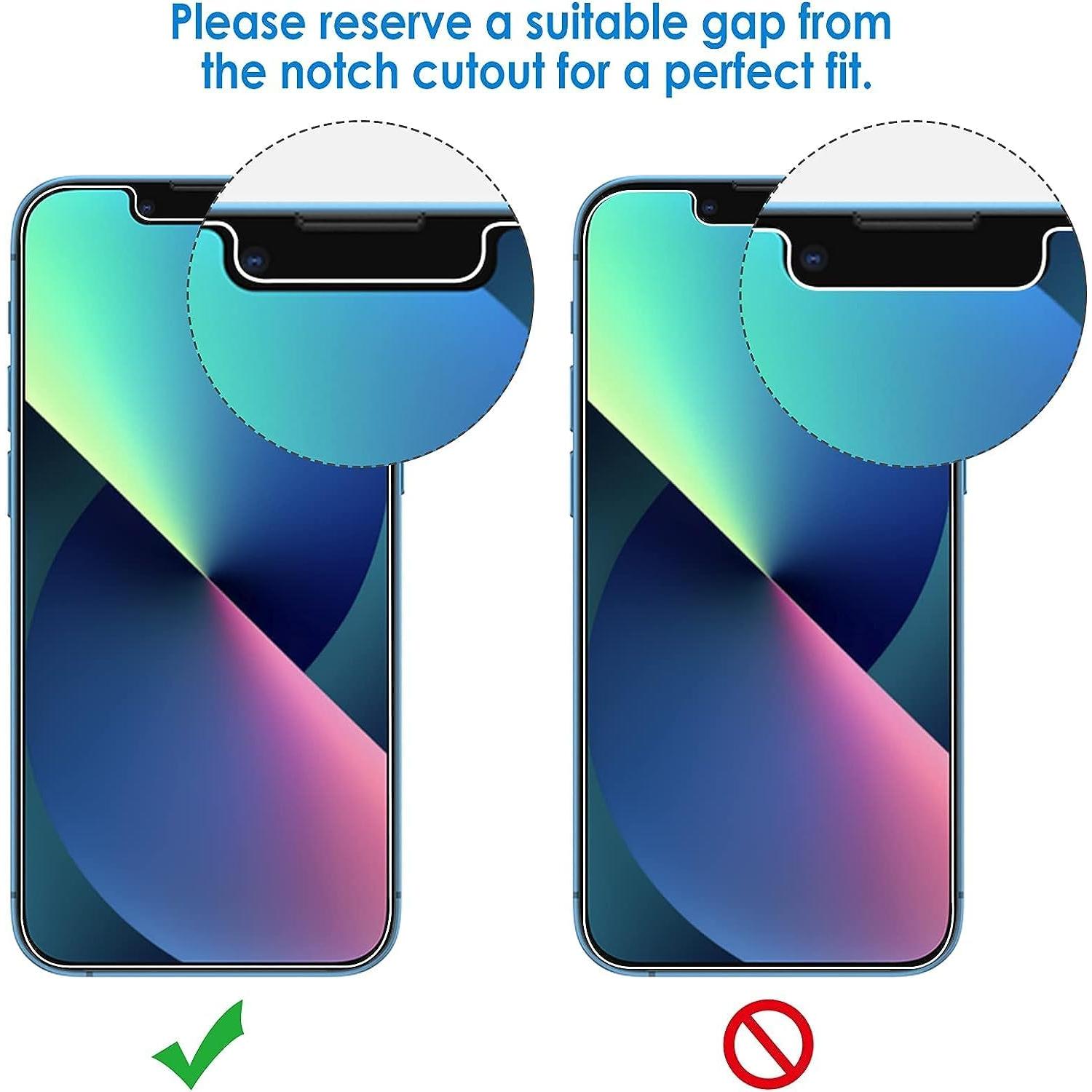 Protector de Pantalla JETech para iPhone 16e/13/13 Pro 6.1" Vidrio Templado - Paquete de 3