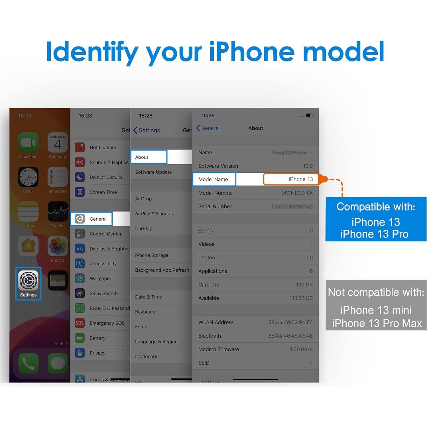 Protector de Pantalla JETech para iPhone 16e/13/13 Pro 6.1" Vidrio Templado - Paquete de 3