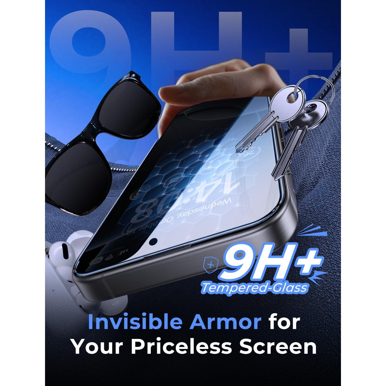 Protector de Pantalla Vidrio Templado Magic John iPhone 16 Pro Max 6.9" Privado