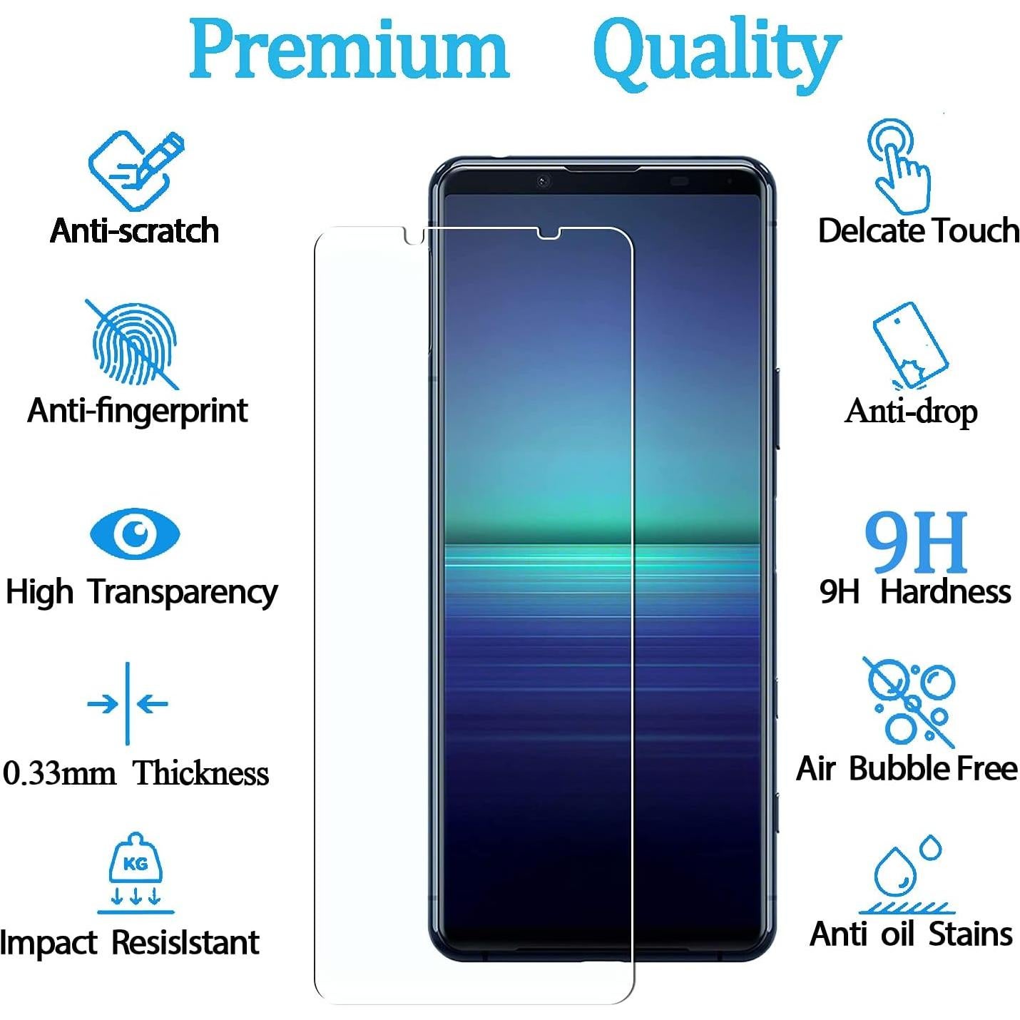 Protector de Pantalla Vidrio Templado KELOLIN para Sony Xperia 5 II