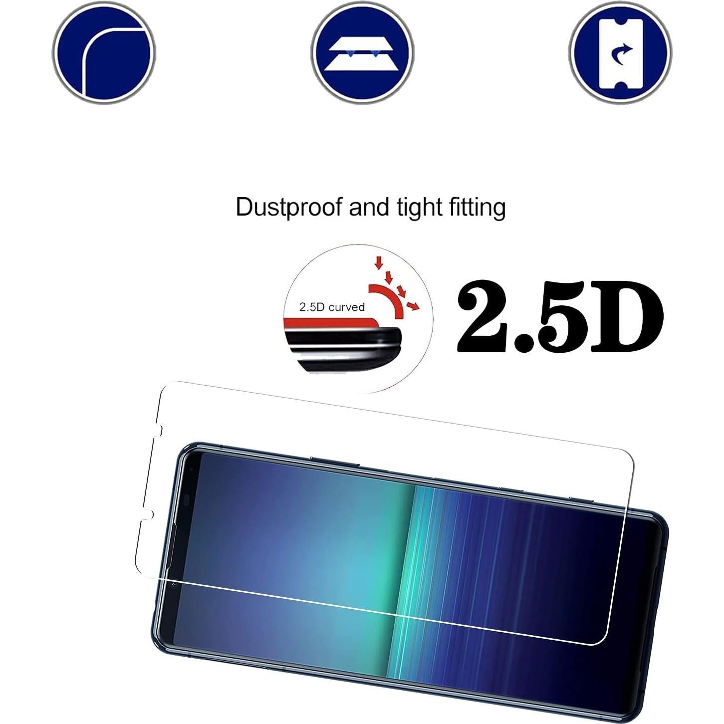 Protector de Pantalla Vidrio Templado KELOLIN para Sony Xperia 5 II