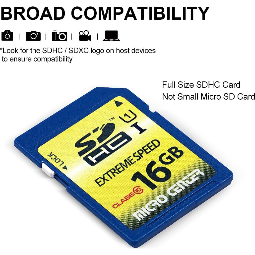 Tarjeta de Memoria SDHC 16GB INLAND Clase 10 - Paquete de 10