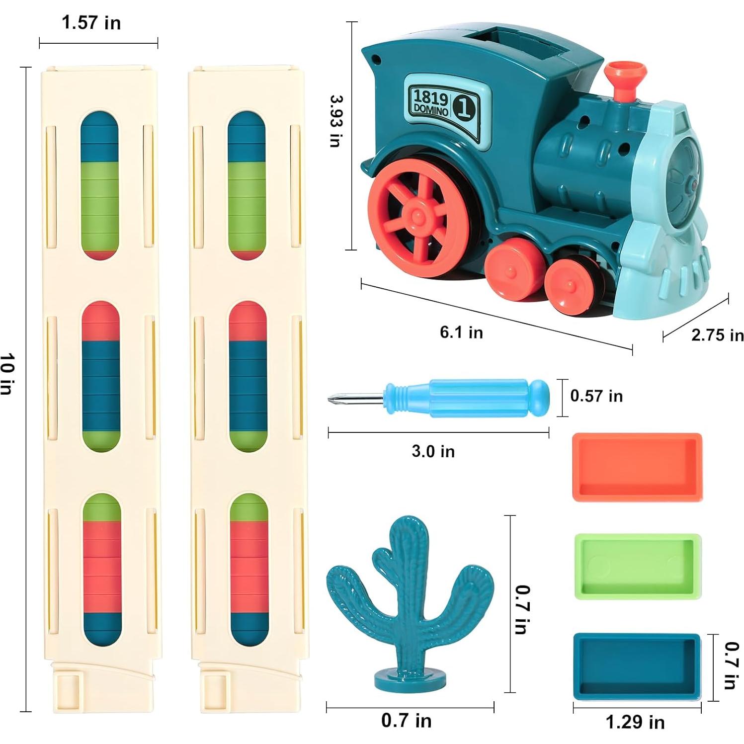 Juego de Tren de Dominó BAIWER 200 Piezas Juguete Educativo