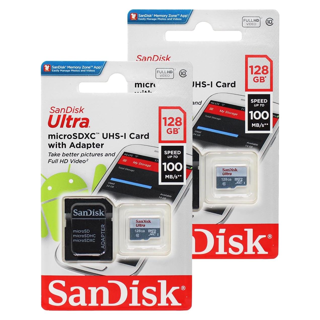 Tarjeta de Memoria MicroSD SanDisk 128GB Ultra UHS-1