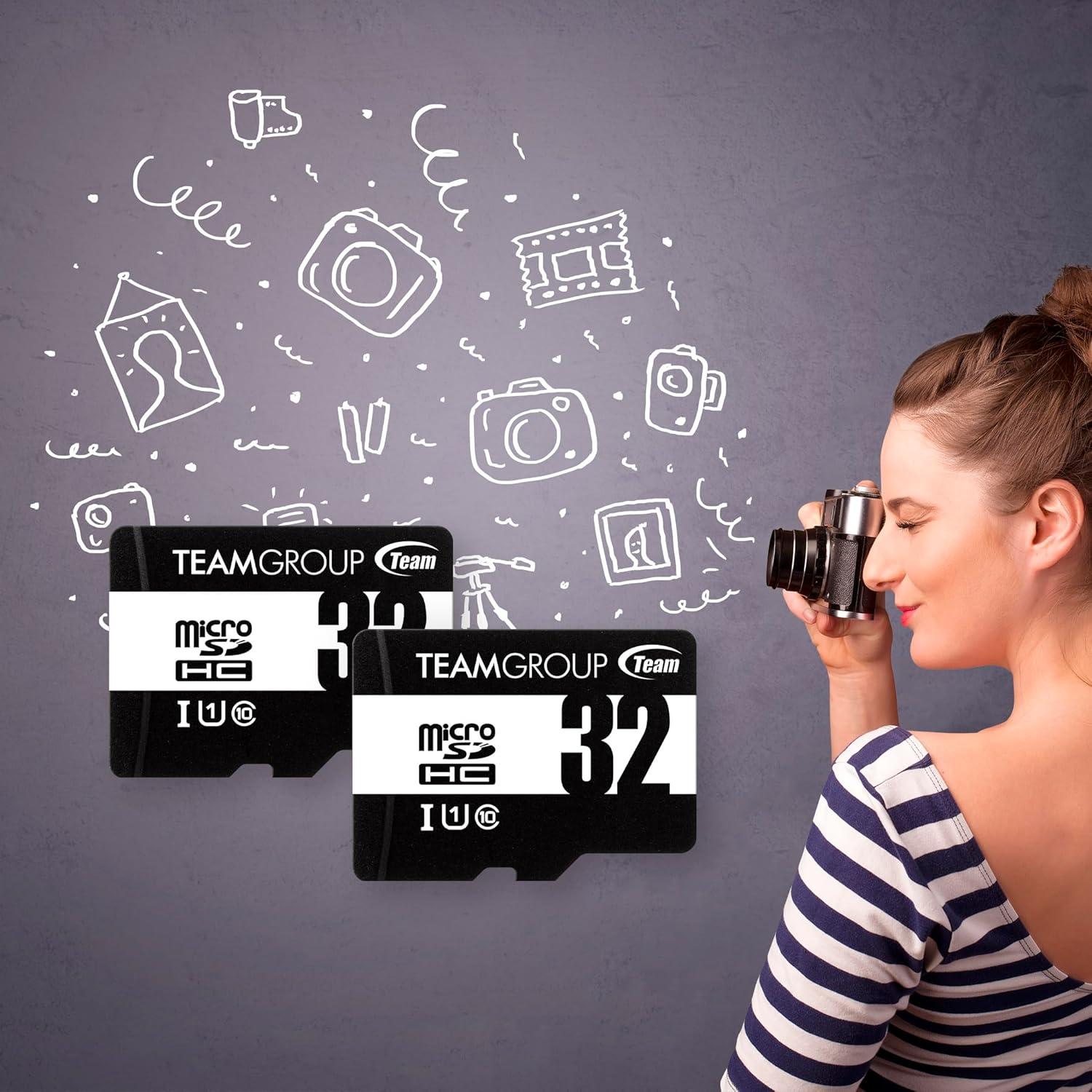 TEAMGROUP Tarjeta Micro SD 32GB UHS-I Clase 10 100MB/s