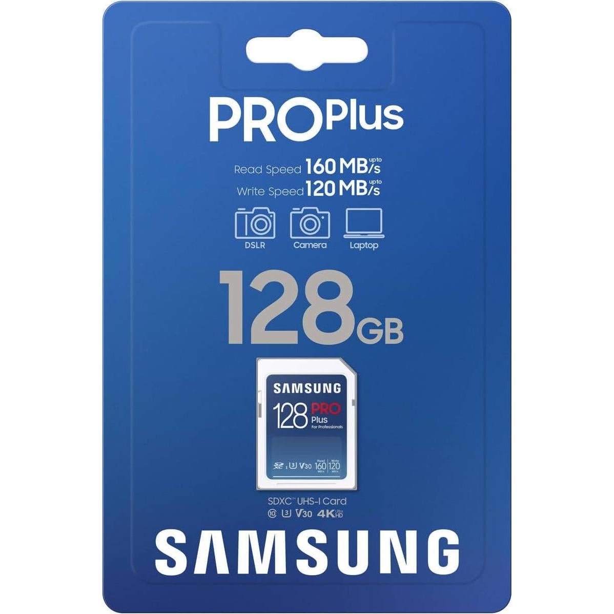 Tarjeta de Memoria SDXC Samsung PRO Plus 128GB 180MB/s UHS-I