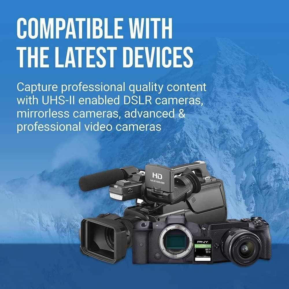 Tarjeta de Memoria PNY 256GB EliteX-PRO90 UHS-II 300MB/s