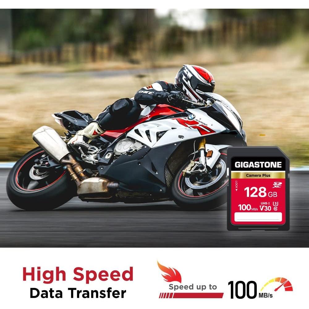 GIGASTONE 128GB Tarjeta SDXC 5-Pack A1 V30 U3 Alta Velocidad