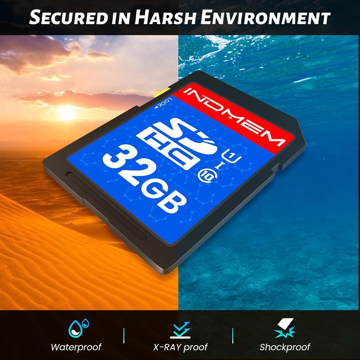 Tarjeta SD INDMEM 32GB UHS-I Clase 10 - Paquete de 10 Unidades