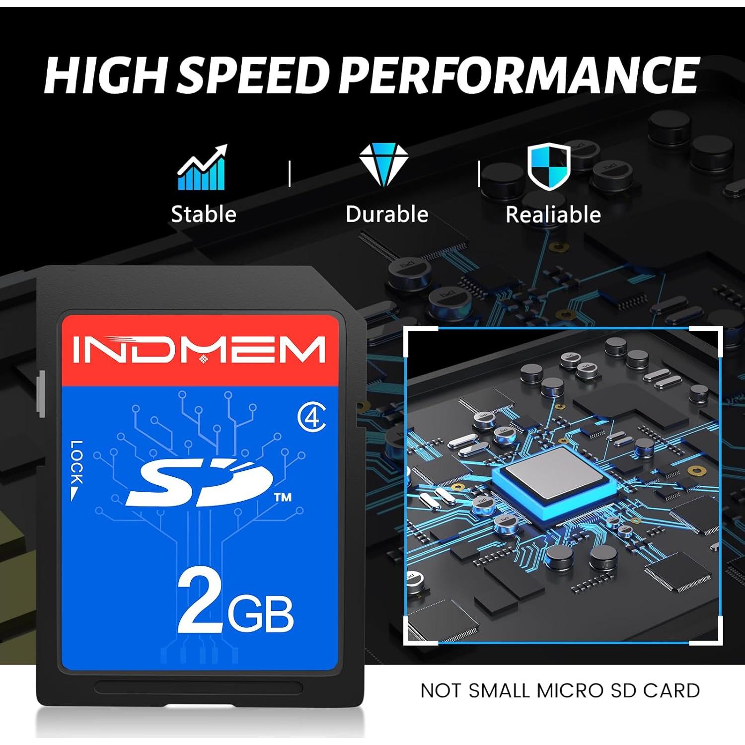 Tarjeta SD 2GB Clase 4 INDMEM - 10 Paquetes de Memoria