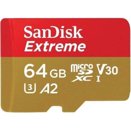 Paquete de 5 Tarjetas MicroSD SanDisk Extreme 64GB C10 A2 V30