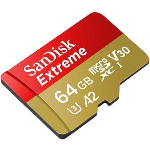 Paquete de 5 Tarjetas MicroSD SanDisk Extreme 64GB C10 A2 V30
